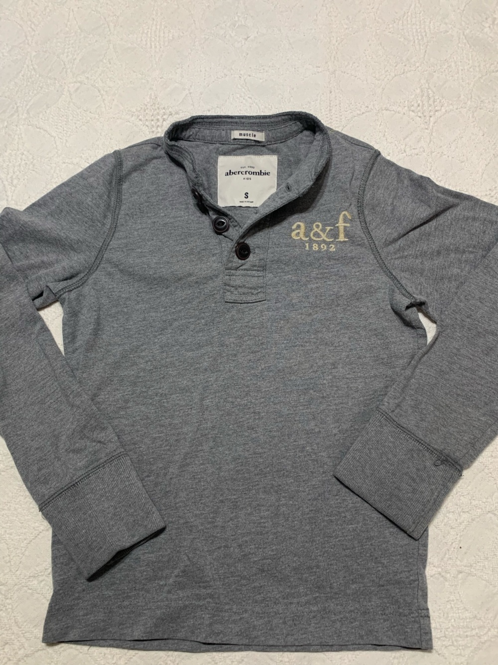 Abercrombie & Fitch kids Soft Henley-style